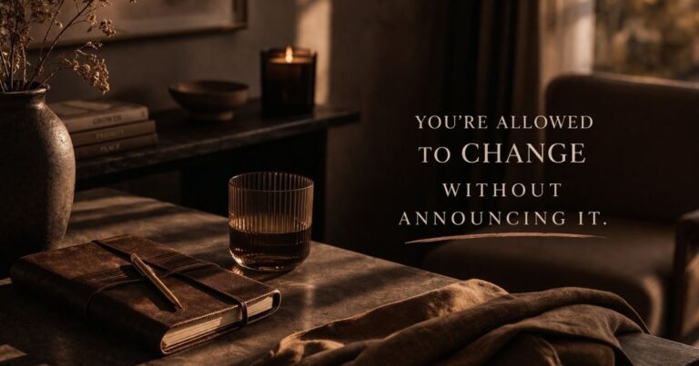 You’re Allowed to Change Without Announcing It
